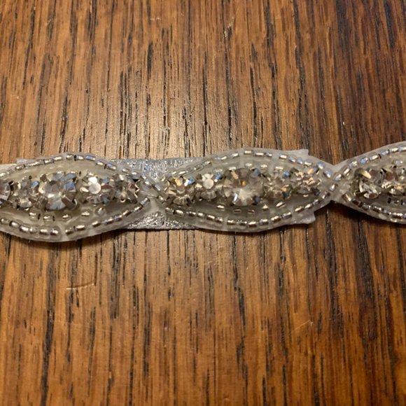 Brand new rhinestone and beaded hair tie or belt main image 6